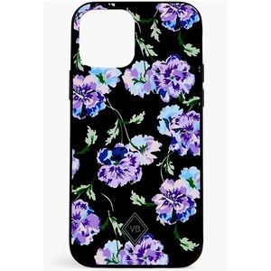 Vera Bradley Iphone XR/11 Phone Case “Floating Plum Pansies”